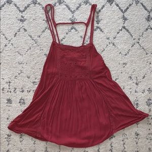 Boho tank with braided straps